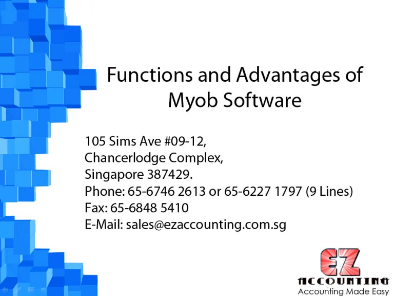 advantages and disadvantages of myob accounting software